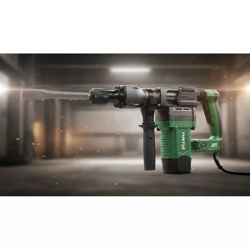 turtle-gold-demolition-hammer-green-2100-w-power-9-amp-rated-power-for-industrial-use-st-522s