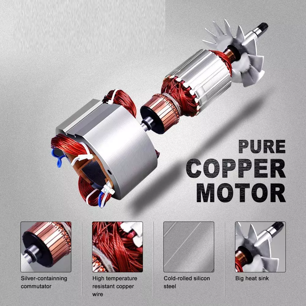 GENERIC Demolition Hammer 1050 W Power 6.5 J Impact Force 3000 RPM with 2 Chisel Bit, 810T