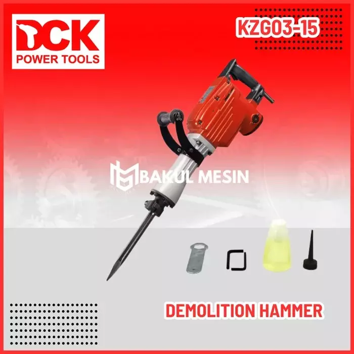 DCK Hex Demolition Hammer 1240 W Rated Power 30 mm Hex Bit, KZG03-15 (Without Bit)