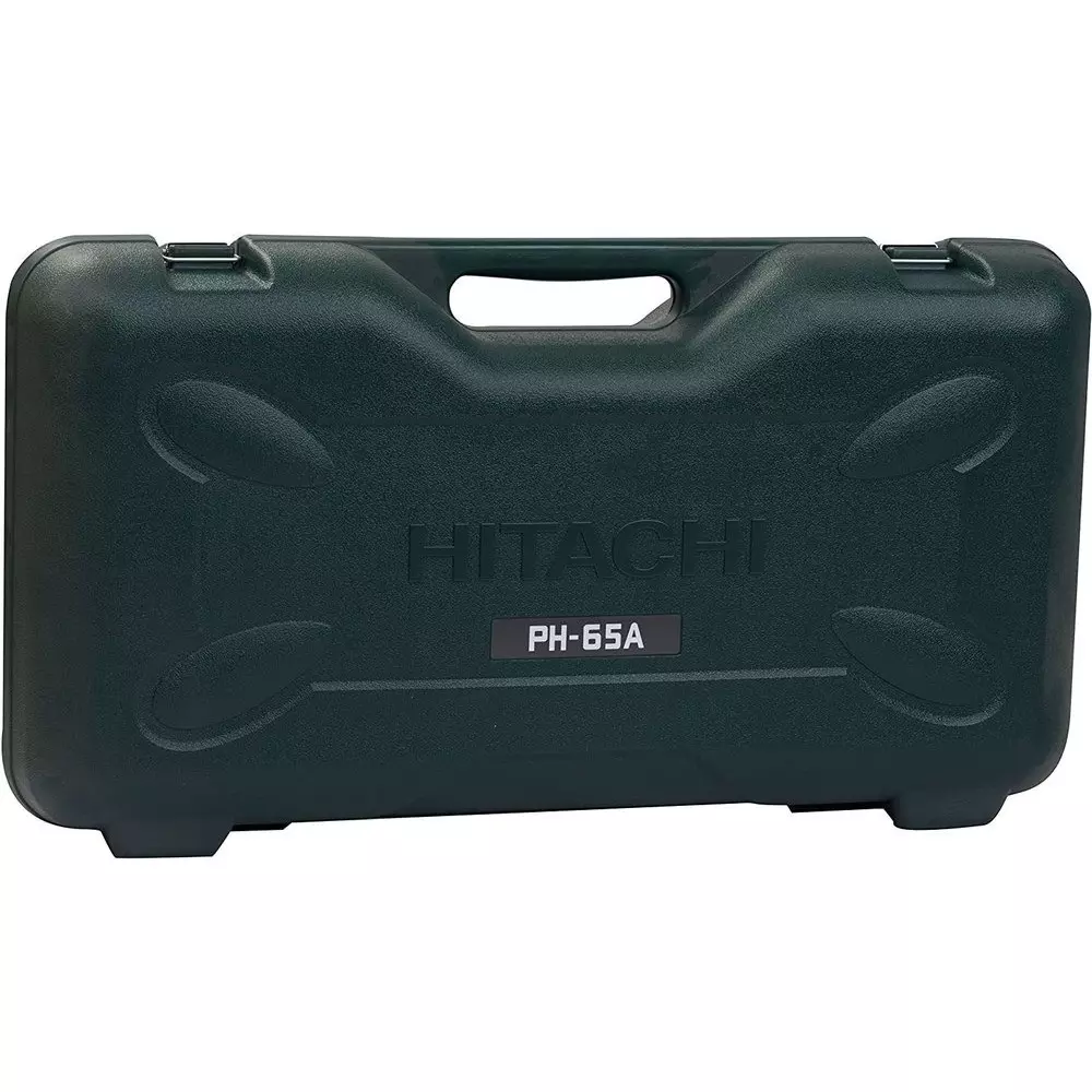 hitachi-1240-w-demolition-hammer-35-j-impact-energy-and-1400-bpm-no-load-speed-ph65a-with-bull-point-chisel