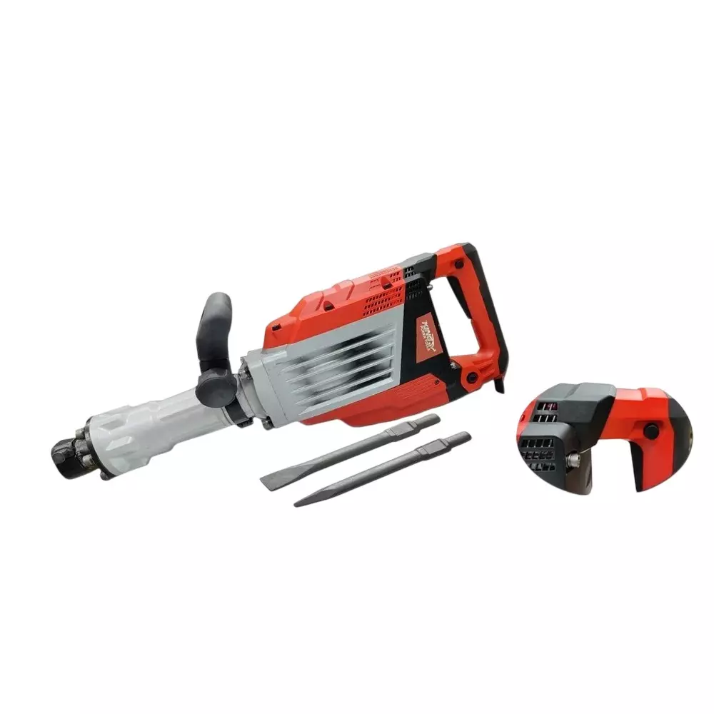 King 3100 W Demolition Hammer 65 J Impact Energy and 1940 BPM No Load Speed, KP-389 (With 2 Chisels)