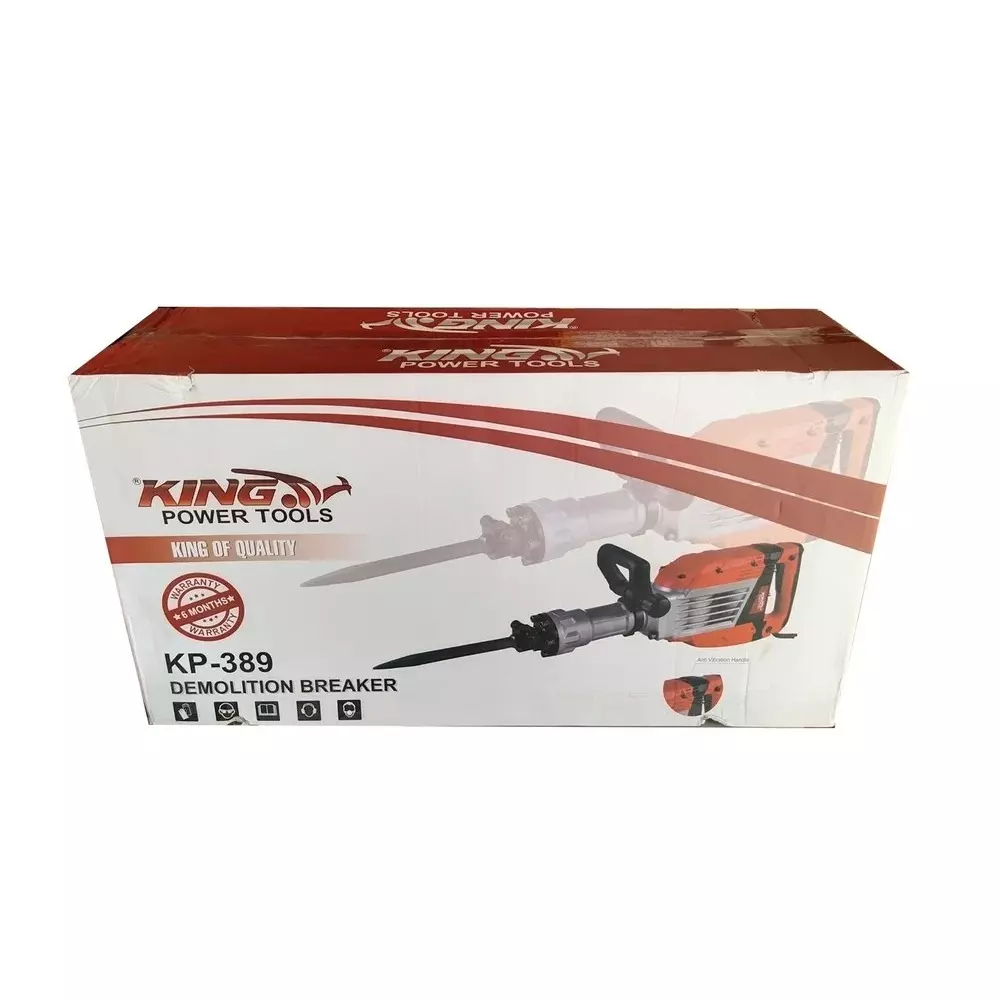 king-3100-w-demolition-hammer-65-j-impact-energy-and-1940-bpm-no-load-speed-kp-389-with-2-chisels