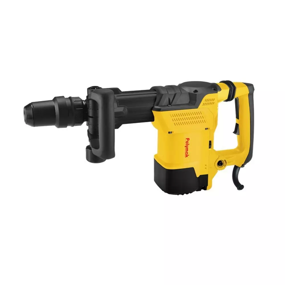Polymak 11 Kg Demolition Hammer 1500 W Power 1000 - 1900 bpm 28 J Impact Energy (Without Drill Bit), PMDH11P