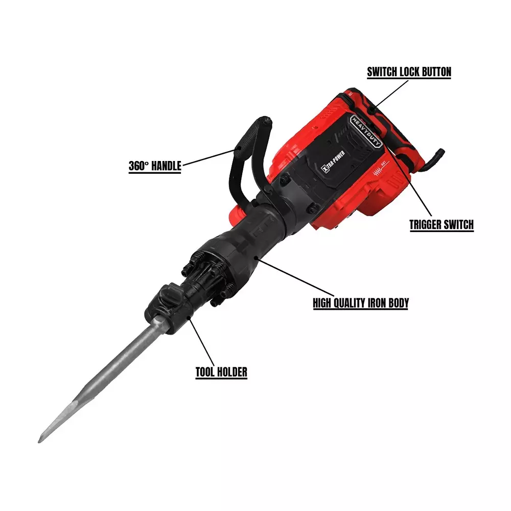 xtra-power-demolition-hammer-1950-rpm-impact-rate-1850-w-power-with-bit-xpt-519a