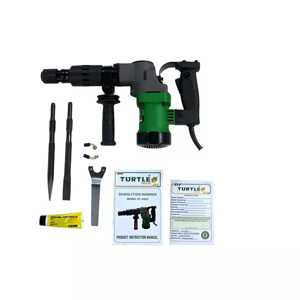 Turtle Gold Demolition Hammer 1050 W 9 J Impact Energy, ST 502S (Without Drill Bit)