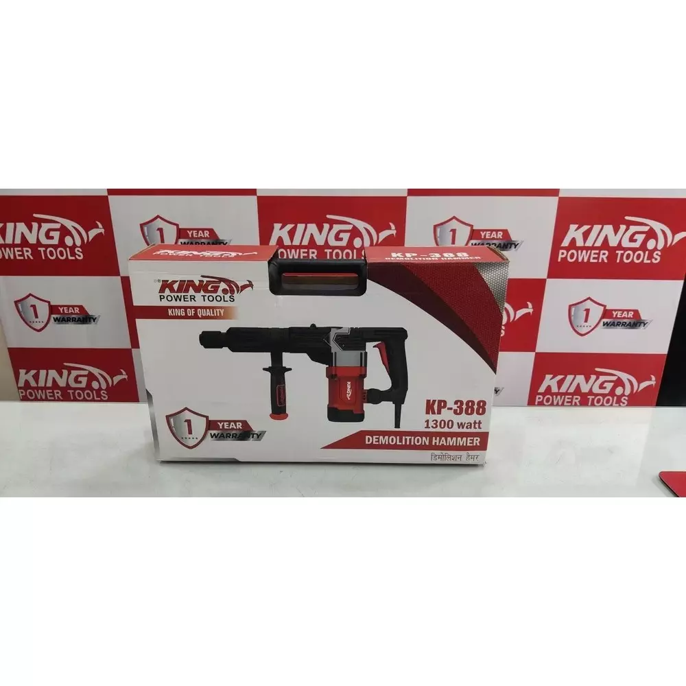 king-1300-w-demolition-hammer-17-j-impact-energy-and-3800-bpm-no-load-speed-kp-388-with-2-chisels