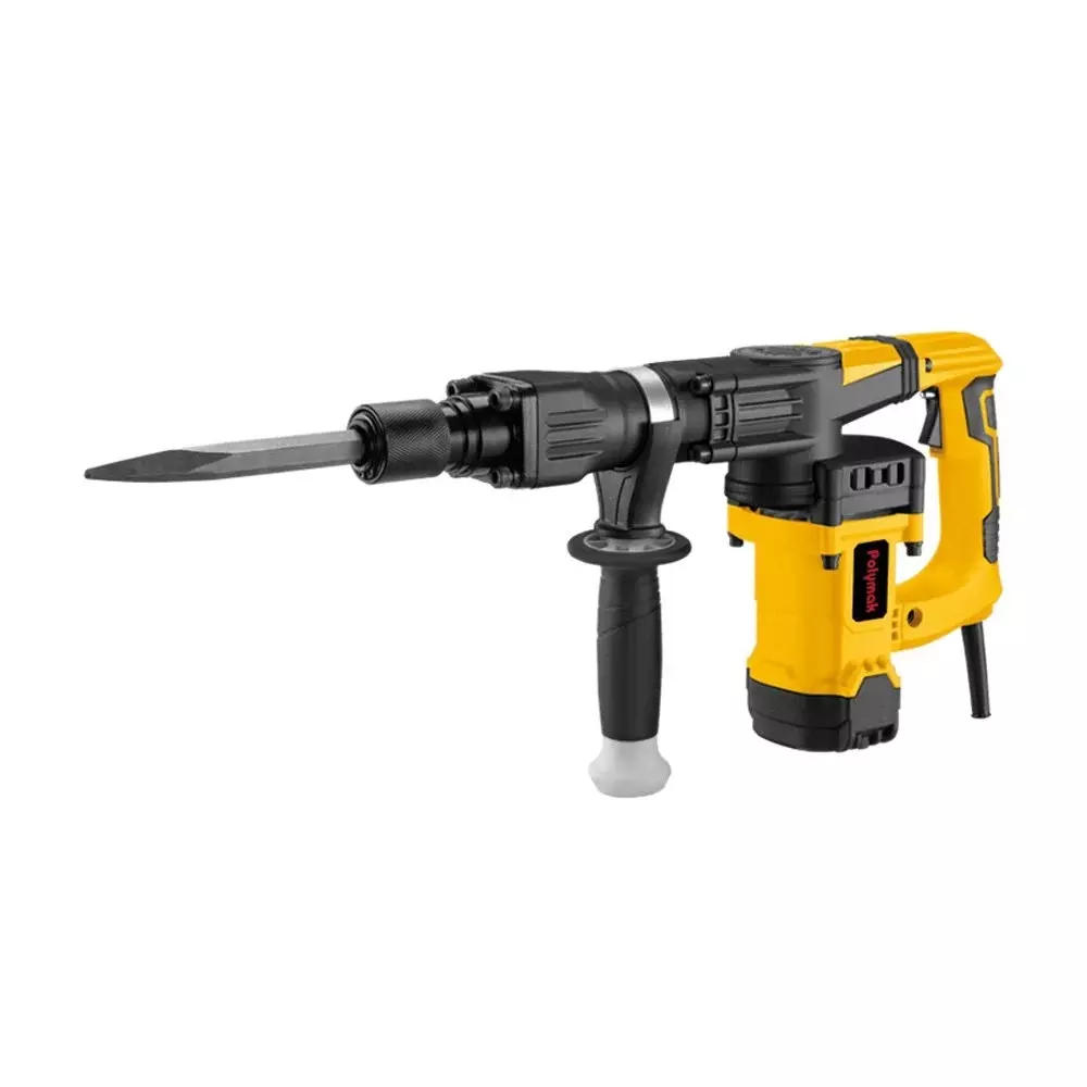 Polymak 5 Kg Demolition Hammer 900 W Power 3300 bpm 8 J Impact Energy (Without Drill Bit), PMDH05-2P