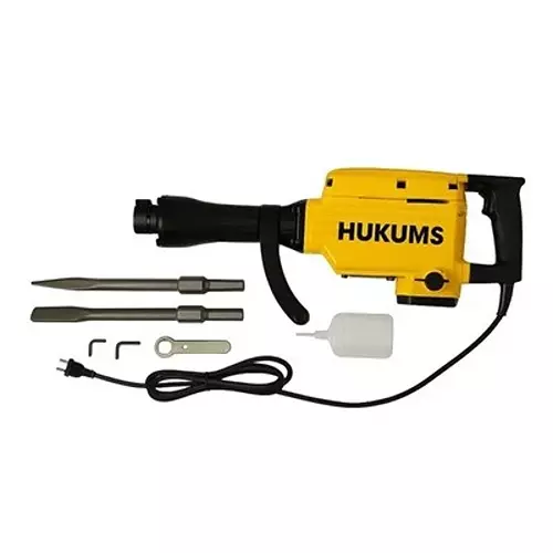 HUKUMS Electric Demolition Hammer 2000 W Power 65 mm (2.5 inch) Drilling Diameter 16 Kg, HDH16