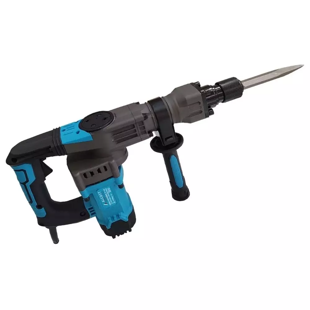Alcott 1600 W Concrete Breaker 16 J Impact Energy and 3750 RPM No Load Speed, AT-7550 (With 2 Chisels & Other Accessories)