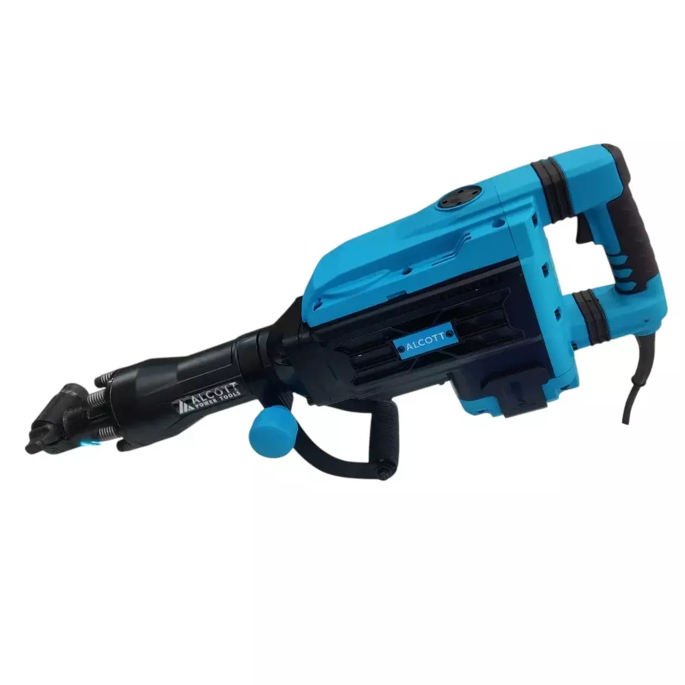 Alcott 2200 W Demolition Hammer 65 J Impact Energy and 1850 RPM No Load Speed, AT 7567 (With 2 Chisels & Other Accessories)