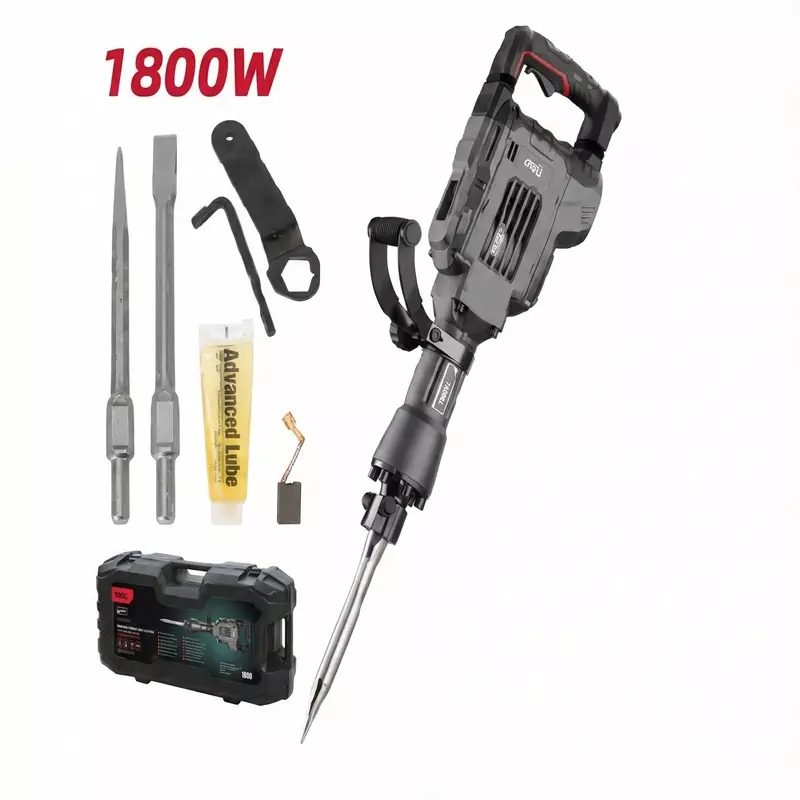 DELI Demolition Breaker 1800 W, 65 J Impact Energy, 2100 BPM Impact Rate, EDE-DG15-2E