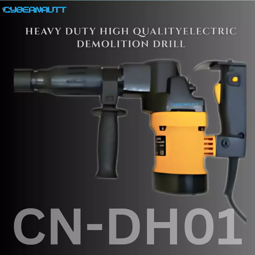 Cybernautt Electric Demolition Hammer 1100 W With Hexagonal Drill Copper Armature Heavy Duty Concrete Breaker, CN-DH01