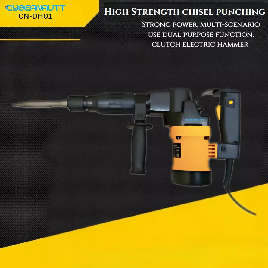 Cybernautt Electric Demolition Hammer 1100 W With Hexagonal Drill Copper Armature Heavy Duty Concrete Breaker, CN-DH01