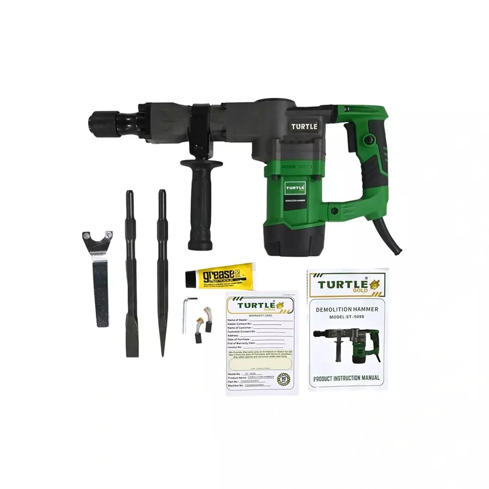 Turtle Gold Demolition Hammer 1400 W 13 J Impact Energy, ST 509S (Without Drill Bit)