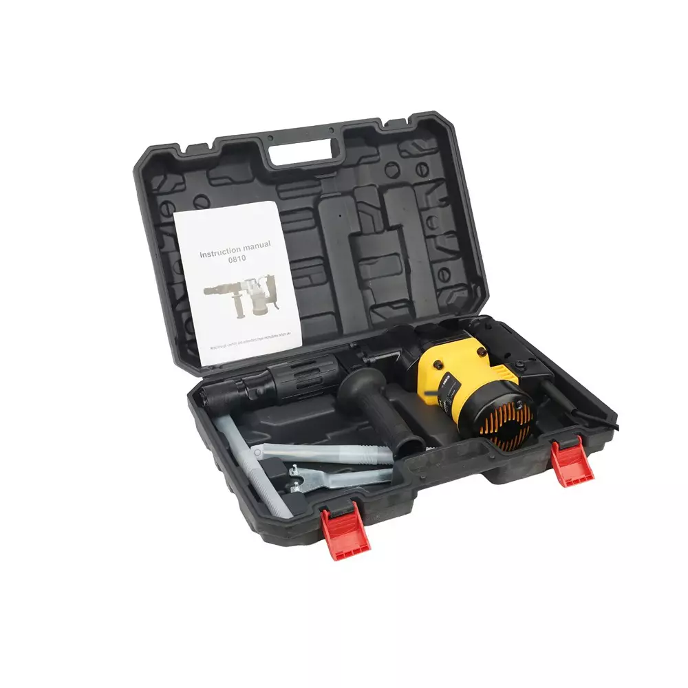 pilot-1300-w-5-kg-demolition-hammer-with-10-j-impact-energy-and-3000-rpm-impact-rate-pl-dh810-with-flat-point-chisels