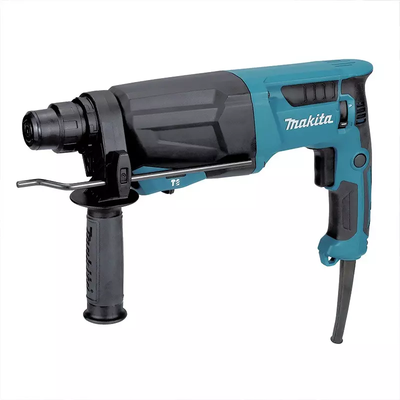 Makita Combination Hammer with SDS Plus Shank and 26 mm Drilling Capacity in Concrete with TCT Bit, HR2670 (Accessories Included)