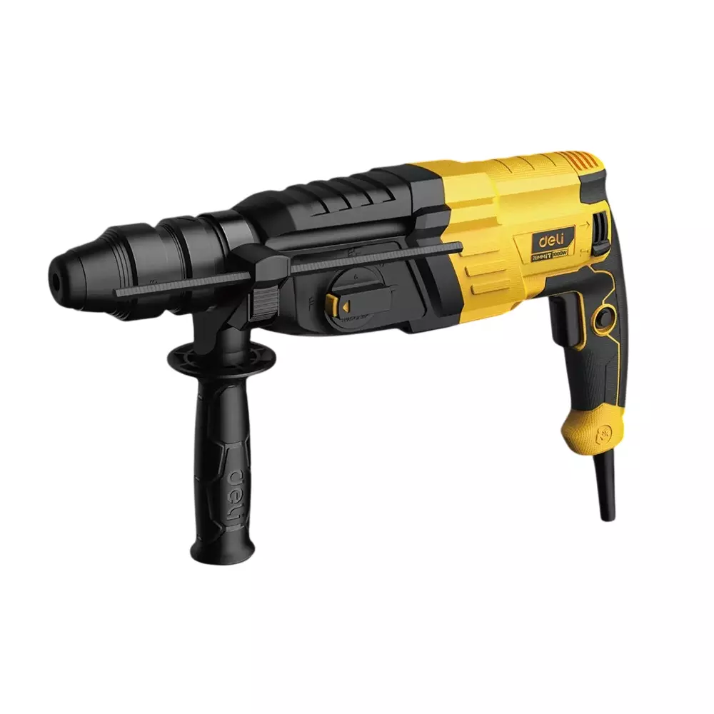 DELI Rotary Hammer 600 W, 0-1700 RPM, 0-5500 BPM impact Rate, EDC368