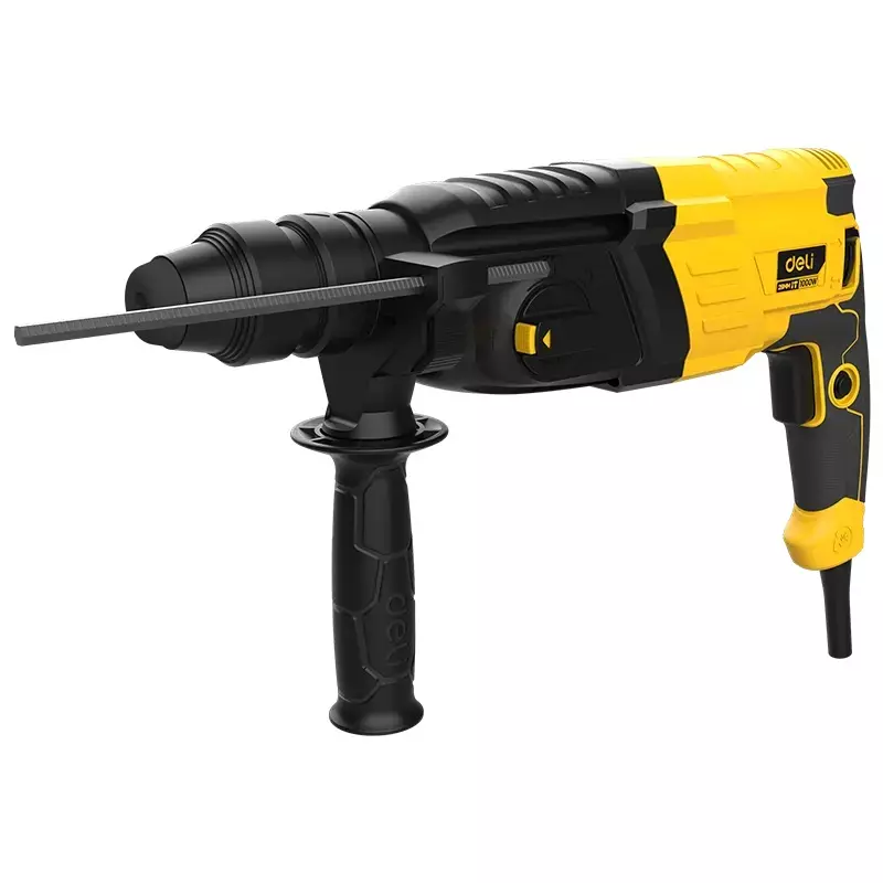DELI Rotary Hammer 1000 W, 0-1100 RPM, 0-4900 BPM impact Rate, EDL-DC28-E2