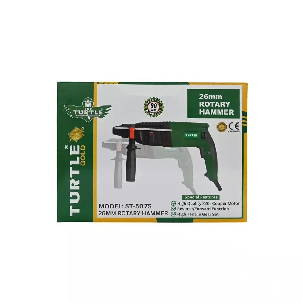 Turtle Gold Rotary Hammer 1240 W 26 mm, ST 507S (With Drill Bit)