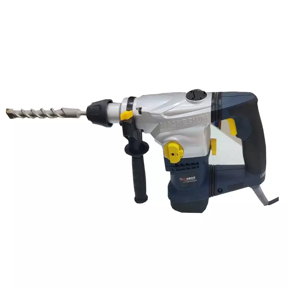 JRS Drive 1250 W Hammer Drill 32 mm Drilling Capacity in Concrete and 800 RPM No Load Speed, EHD-32N (With 2 Chisels & 3 Drill Bits)