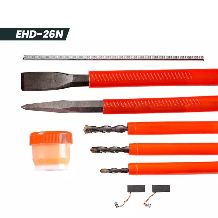 eastman-tools-800-w-rotary-hammer-drill-5500-bpm-impact-rate-and-26-mm-drilling-capacity-ehd-026n-with-2-chisels-and-3-drills