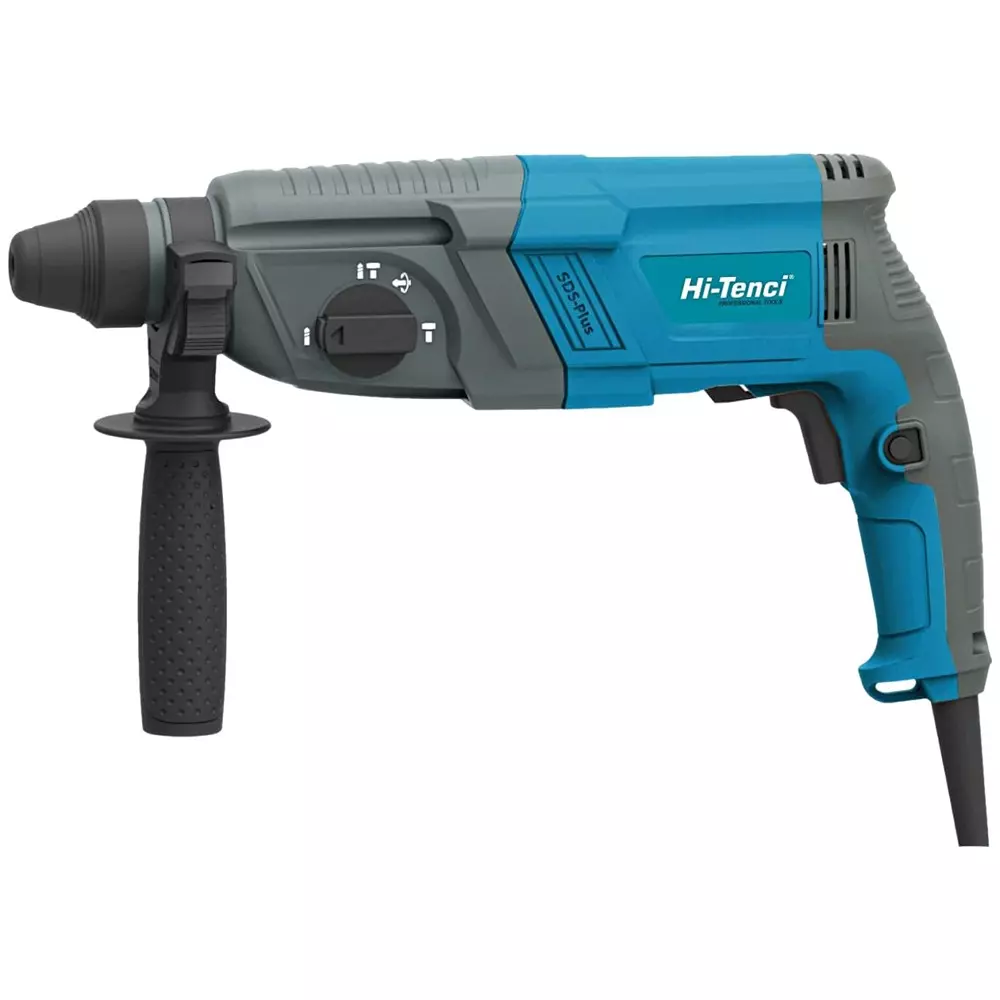 Hi-Tenci 1.2-1.5 HP Hammer Drill with 0-1300 RPM No Load Speed and 26 mm Drill Diameter, HT 2-26DRE (without Drill Bits)