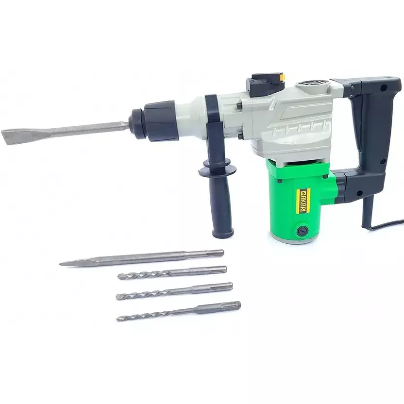 Akari Rotary Hammer 950 W Power, 840 RPM No Load Speed and 26 mm Chuck Size with Chisel and Drill Bits, APT-RH-26HB