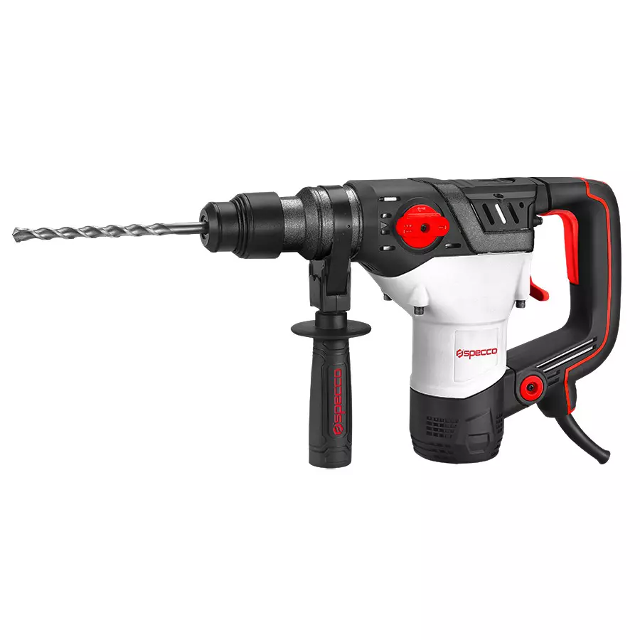 Specco Rotary Hammer 1100 W Power 770 RPM No Load Speed 4200 BPM Impact Rate, SP-7012 (Drill Bit Not Included)