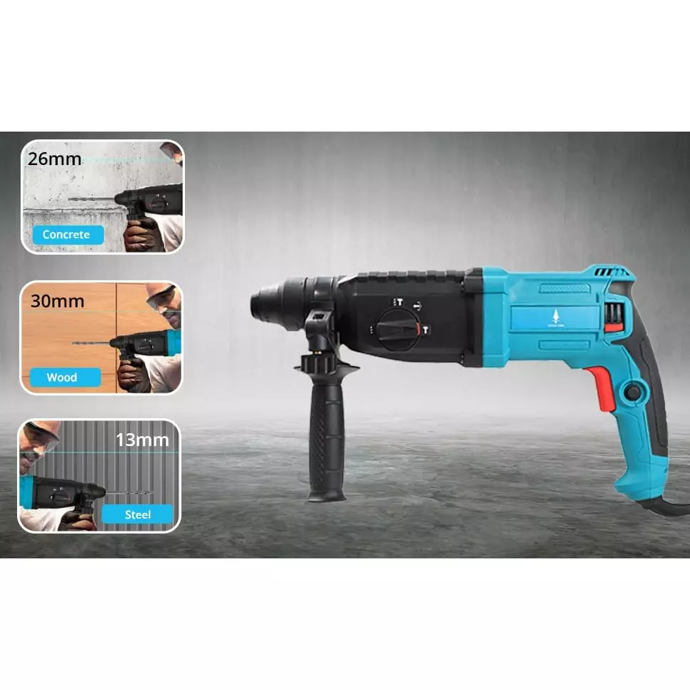 spear-1500-w-rotary-hammer-drill-26-mm-capacity-3-pcs-drill-bits-2-pcs-chisel-1-flat-1-pointed