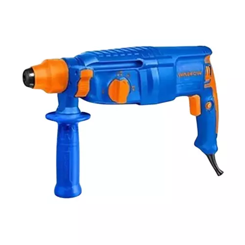 WADFOW Rotary Hammer 2.5 J Impact Energy 4000 BPM Impact Rate 800 W Input Power 0-1100 RPM No Load Speed SDS Plus Chuck System (With 3 Drills Bits 2 Chisels), WRH1D26