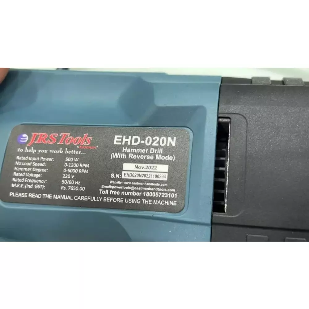 jrs-drive-500-w-rotary-hammer-20-mm-drilling-diameter-and-0-1200-rpm-no-load-speed-with-3-drill-bits