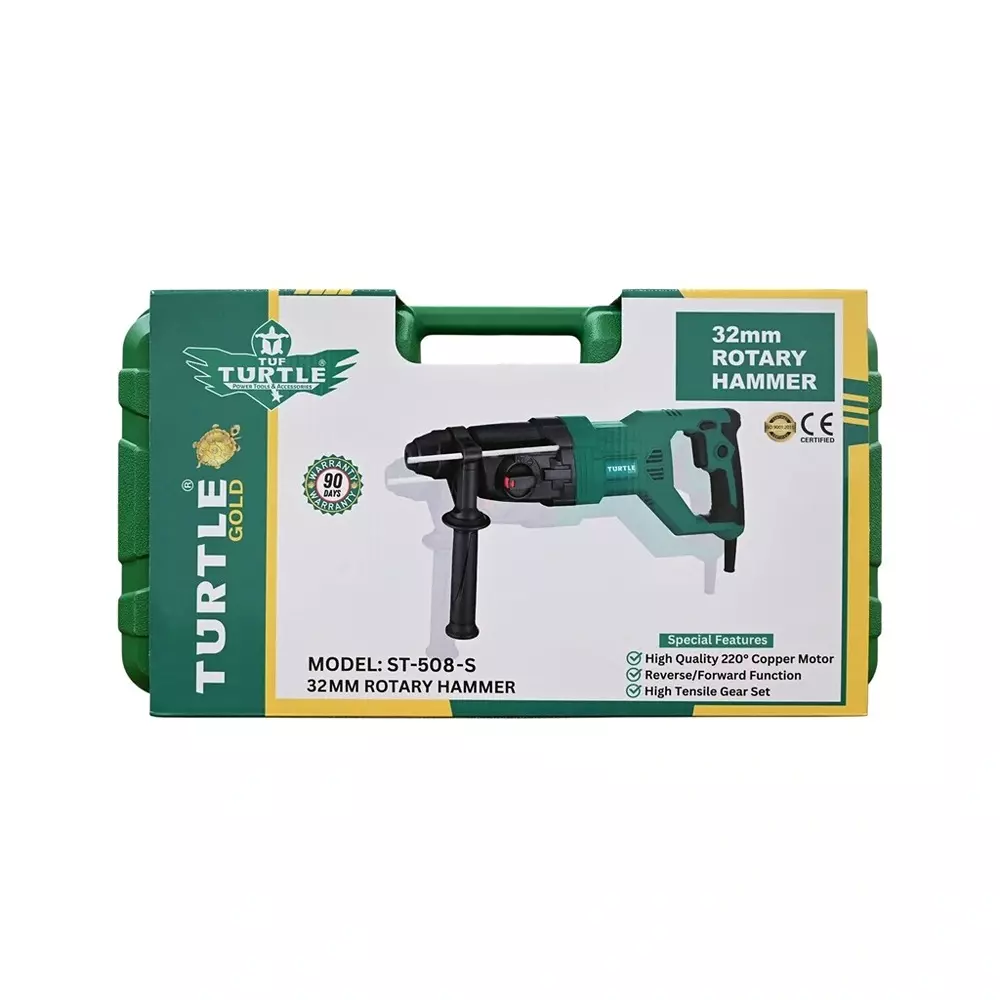 turtle-gold-rotary-hammer-drill-32-mm-drilling-capacity-and-1800-w-power-st-508-s-drill-bit-not-included