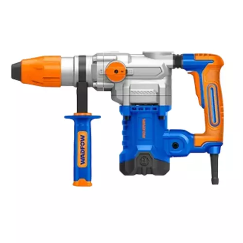 WADFOW Rotary Hammer 10 J Impact Energy 3850 BPM Impact Rate 1600 W Input Power 630 RPM No Load Speed SDS Max Chuck System (With 2 Drills Bits 2 Chisels), WRH3D38