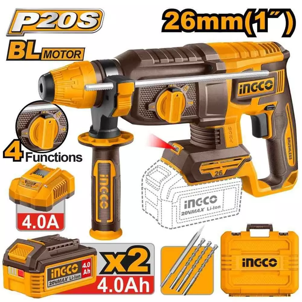 ingco-cordless-rotary-hammer-0-1100-rpm-speed-0-5000-bpm-impact-rate-brushless-motor-crhli262085