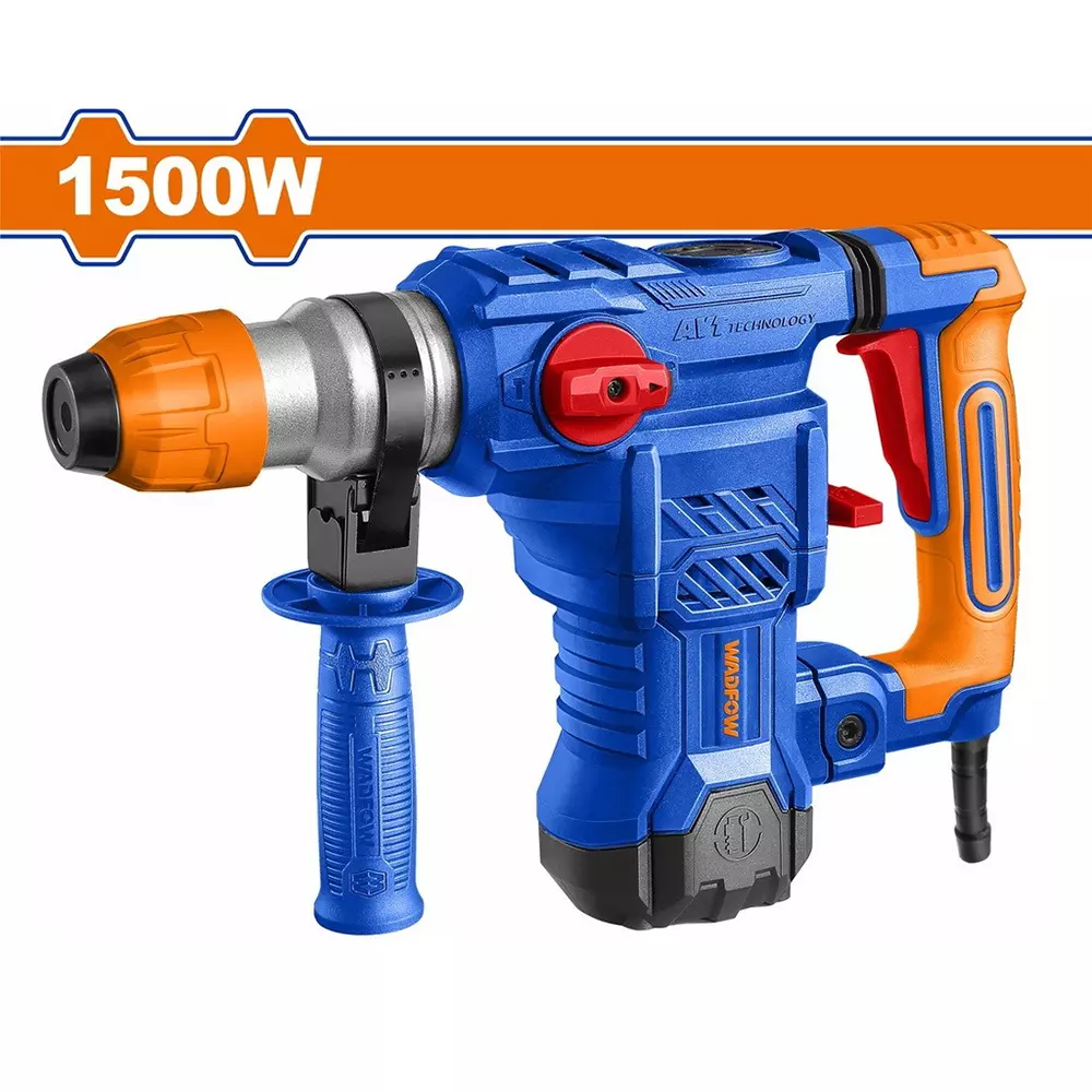 wadfow-rotary-hammer-55-j-impact-energy-4500-bpm-impact-rpm-1500-w-input-power-950-rpm-no-load-speed-sds-plus-chuck-system-wrh2d32