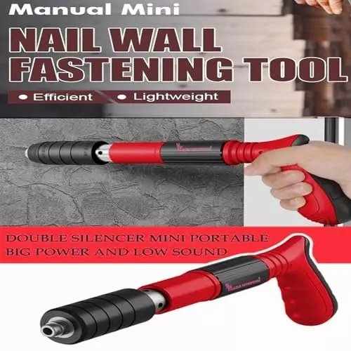 Malfah Enterprises Mini Nail Gun 28x12x5 cm ABS Red & Black