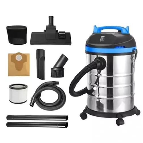 Spear Wet, Dry & Blower Vacuum Cleaner Kit 100 % Copper Winding 17 KPa Suction Pressure 25 L Capacity for Industrial Use