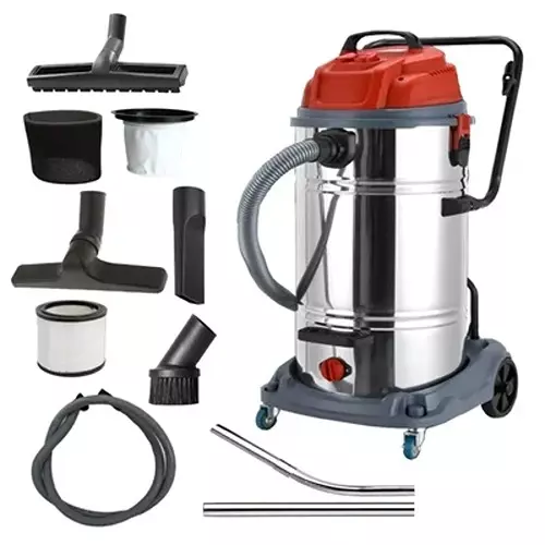 Spear Wet, Dry & Blower Vacuum Cleaner Kit Copper Clad Aluminum Winding Motor 2500 W Power Single Phase 18 KPa Suction Pressure 70 L Capacity for Industrial Use