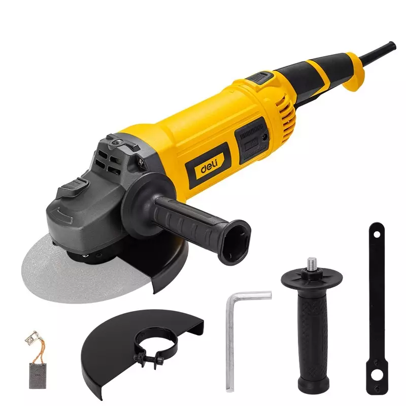 DELI Angle Grinder 2000 W, 8450 RPM, 180 mm Wheel Size, EDL-JM180-E1 (Disc Not Included)