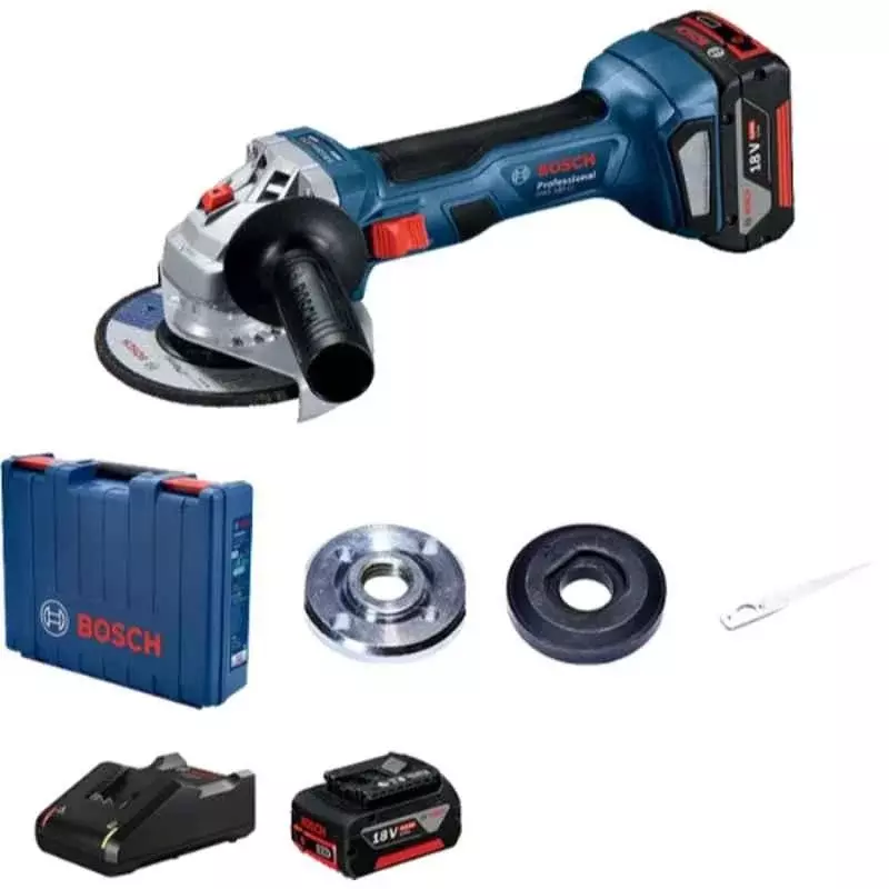 Bosch Cordless Angle Grinders 11000 RPM No Load Speed 700 W Power With Battery & Charger, GWS 180-LI Professional