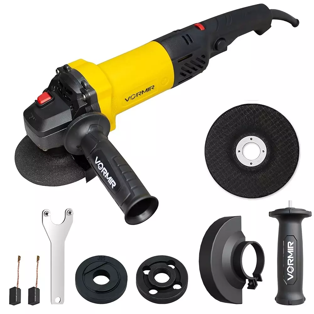 VORMIR Angle Grinder 0-11000 RPM No Load Speed 1100 W Power with 100 mm (4 inch) Grinding Wheel, VR AG10-06