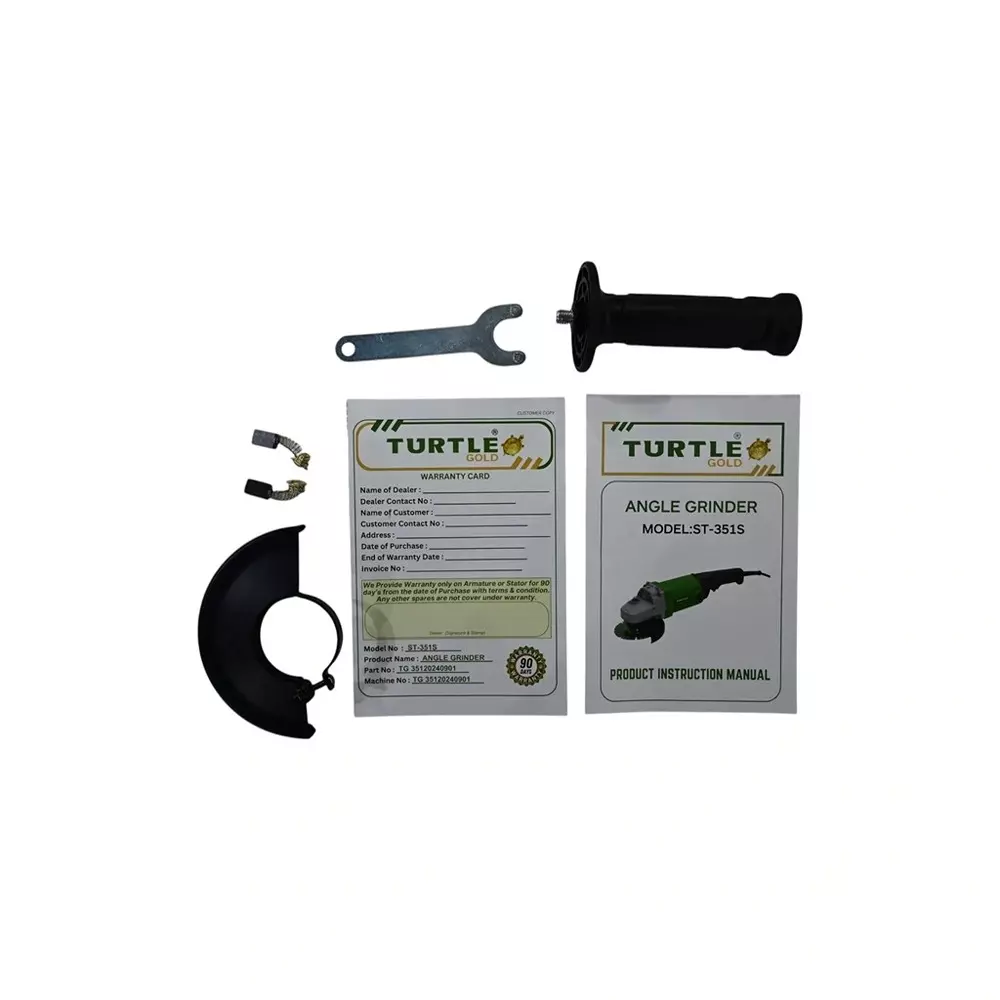 Turtle Gold Angle Grinder Trigger Switch 1400 W 125 mm (5 inch), ST 351S (Without Cutting Wheel)