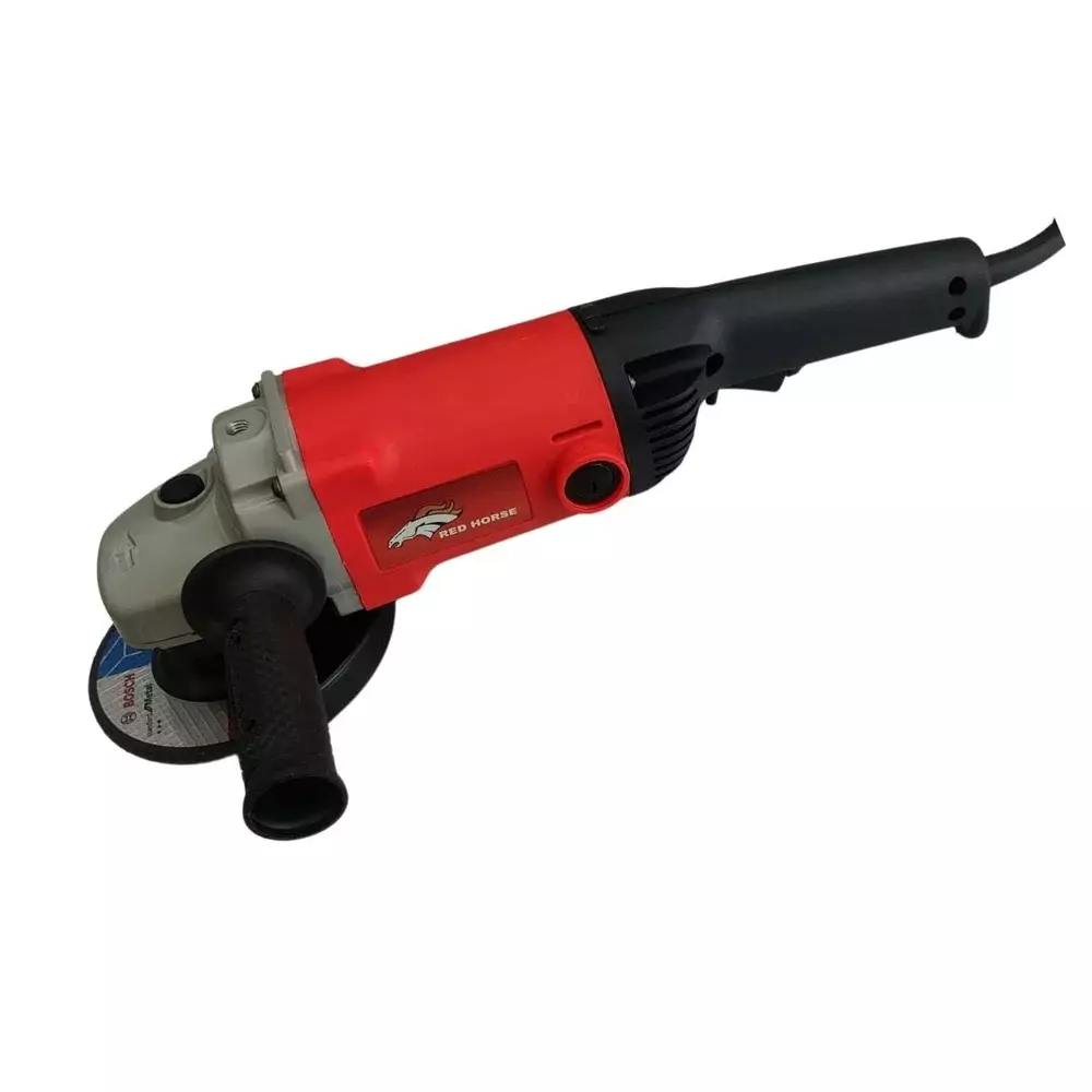 Red Horse 1250 W Angle Grinder 9200 RPM No Load Speed and 5 inch (125 mm) Wheel Size, RH-326 (Without Cutting Blade)
