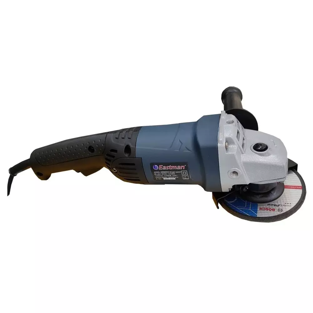 Eastman Tools 1350 W Angle Grinder 5 inch (125 mm) Wheel Size and 9000 RPM No Load Speed, EDG-125NE (Without Cutting Wheel)