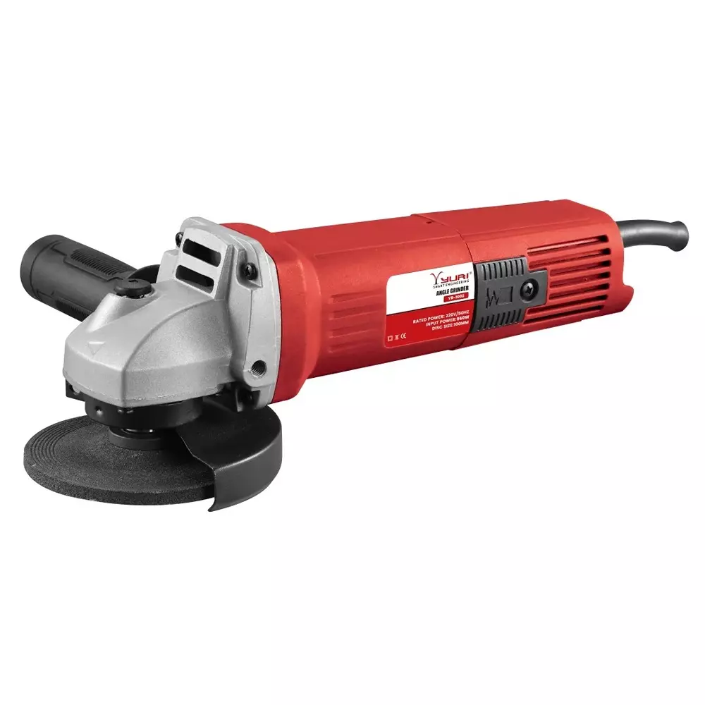 YURI Angle Grinder 850 W 100 mm Wheel Size, YR-AG1002 (Without Blade)