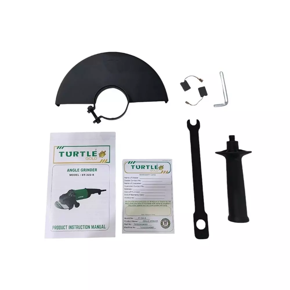 Turtle Gold Angle Grinder Trigger Switch 3850 W 230 mm (9 inch), ST 322S (Without Cutting Wheel)