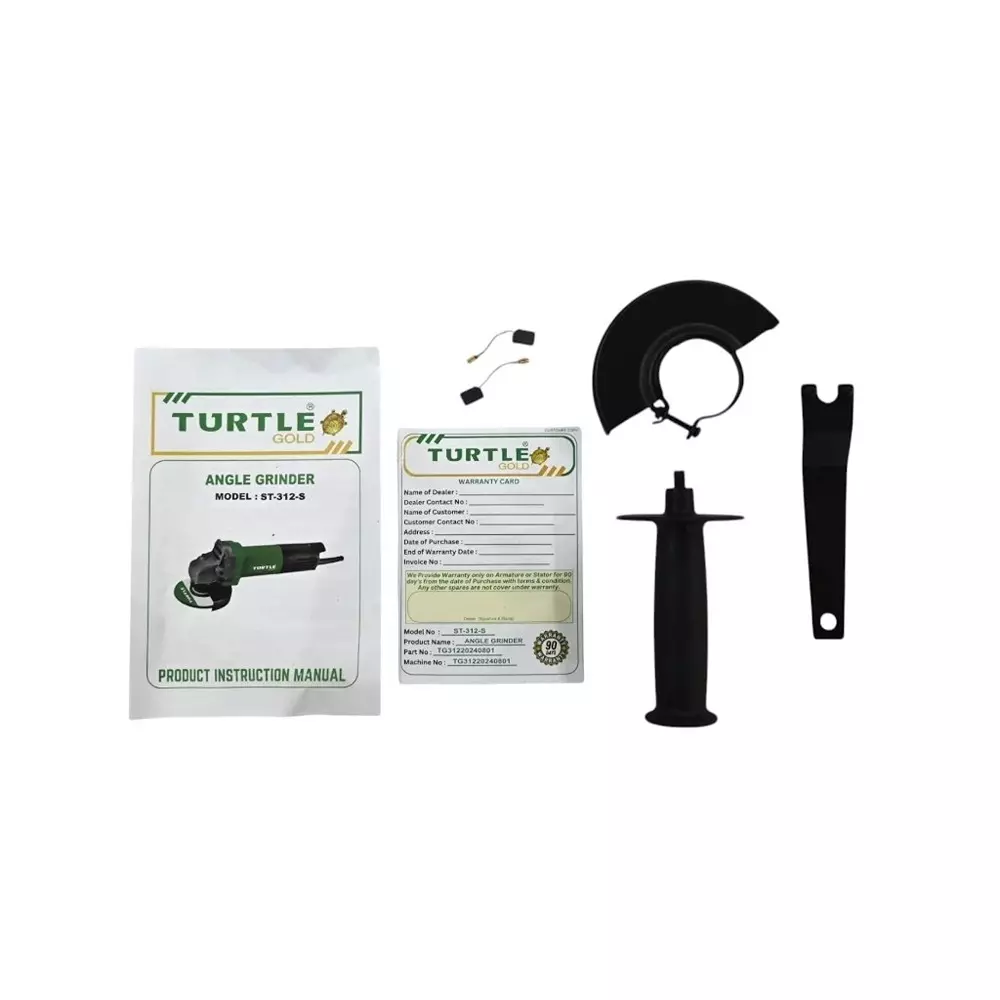 Turtle Gold Angle Grinder Back Switch 860 W 100 mm (4 inch), ST 312S (Without Cutting Wheel)