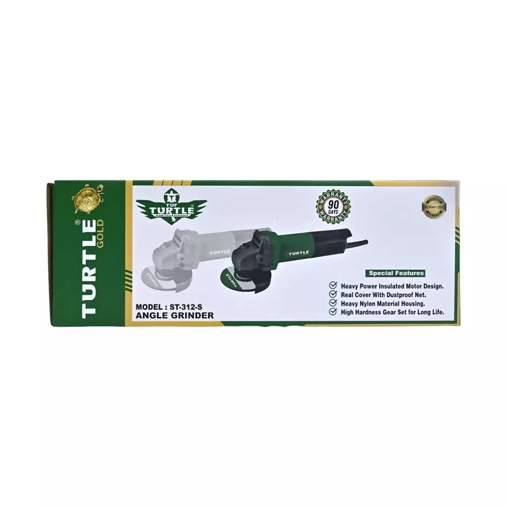 Turtle Gold Angle Grinder Back Switch 860 W 100 mm (4 inch), ST 312S (Without Cutting Wheel)