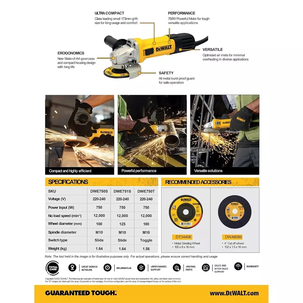 dewalt-750-w-angle-grinder-ultra-slim-12000-rpm-and-4-inch-100-mm-wheel-size-dwe750t-in-without-cutting-blade