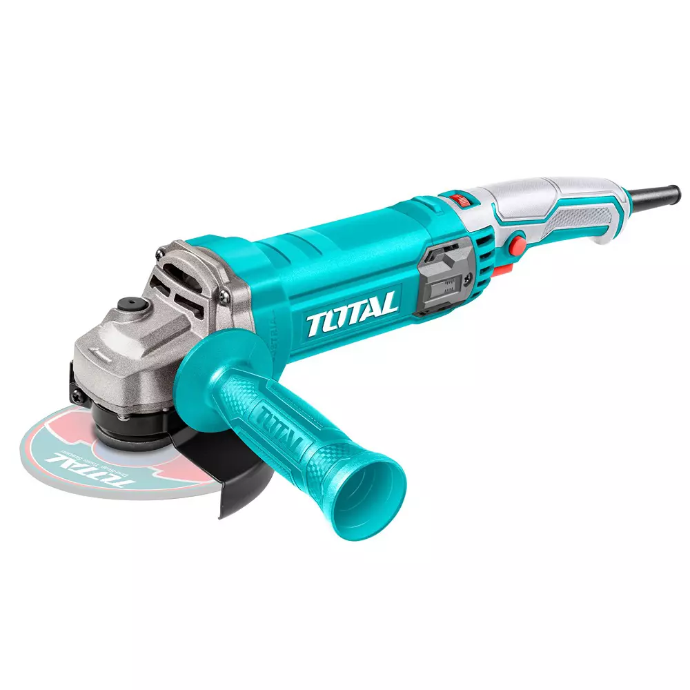 Total Angle Grinder 1100 W 125 mm Variable Speed 5000-12000 RPM M14 Spindle, TG110125565 (Without Disc)